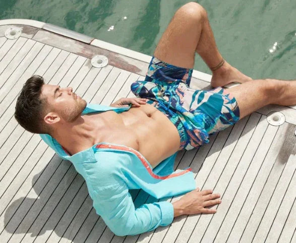 Vibrant Beach Shirts and Pool Party Looks: A Guide for Men's Summer Style   Le Club Original