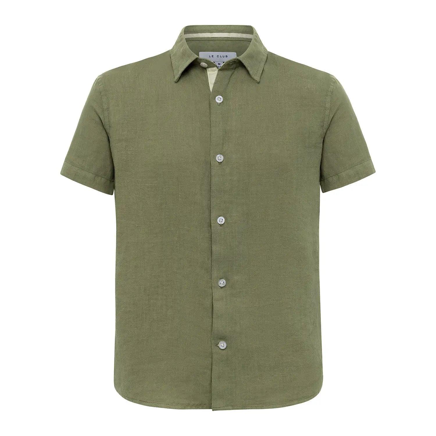 Peter Linen Boys Shirt Army Green Le Club Original Peter Linen Boys Shirt Army Green Le Club Original