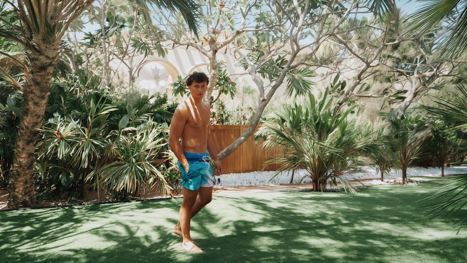 Men Wearing Los Roques Swim Trunk