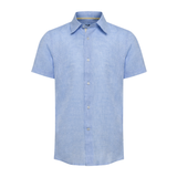 Boys Classic Light Blue Italian Linen Shirt