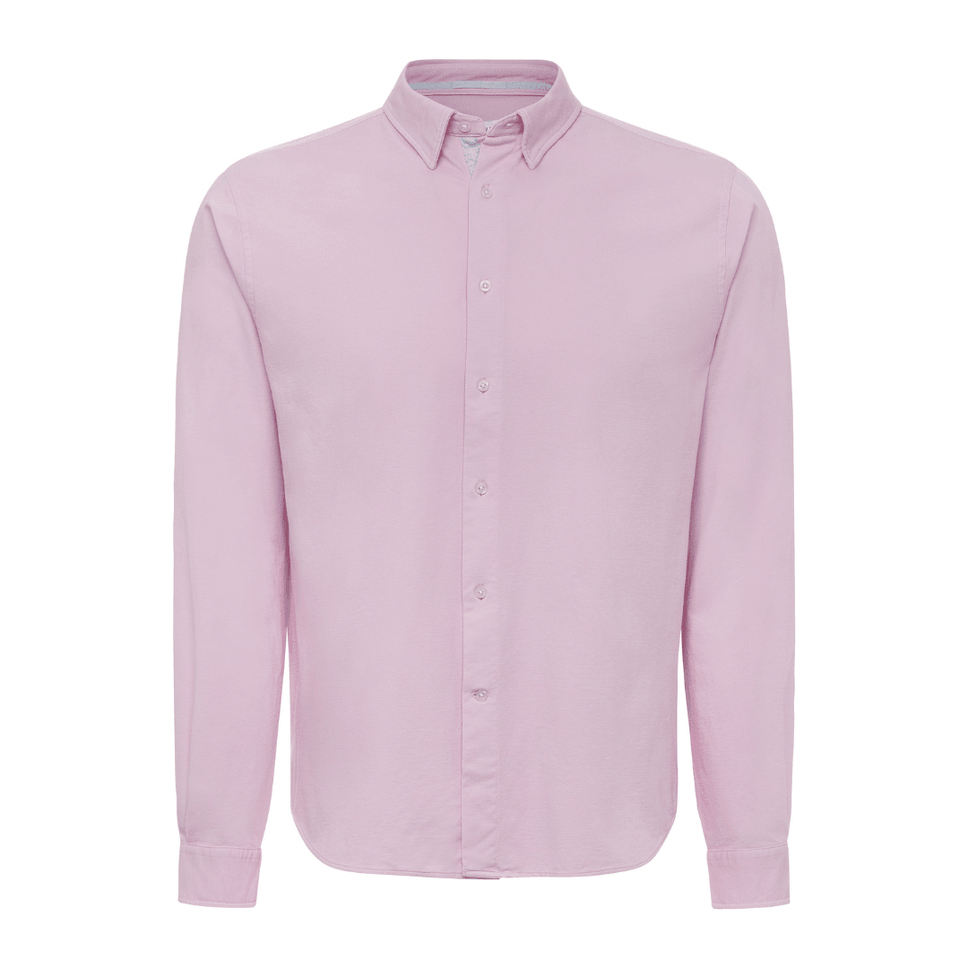 Oxford Cotton Shirt - Pink - Le Club Original - Mens Tops