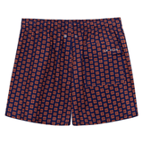 Hidden Flowers Blue and Orange