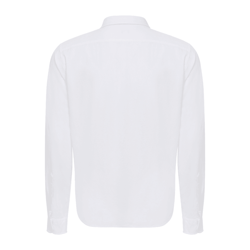 Oxford Cotton Shirt - White - Le Club Original - Mens Tops