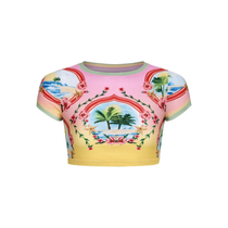 La Plage Summer Crop Rash Guard - Image 1