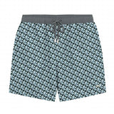 Geo Triangles Blue print (men's style shown)