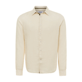 Peter Linen Shirt - Beige - Le Club Original - Mens Tops