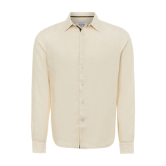 Peter Linen Shirt - Beige - Le Club Original - Mens Tops