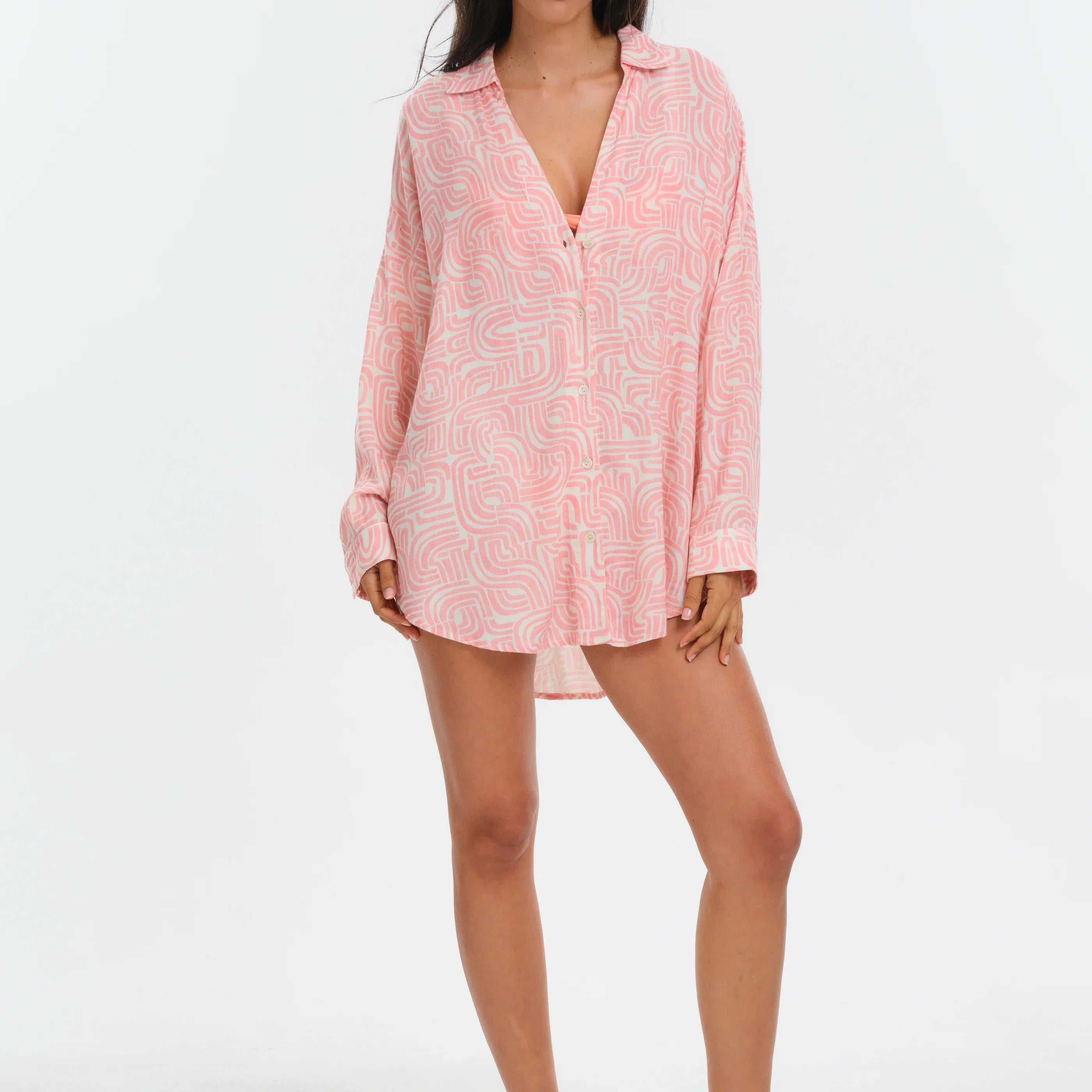 Womens Ibiza Shirt Cover-Up - Image 1