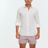 Classic White Italian Linen Shirt