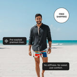 Chemise en lin Peter - Blanc