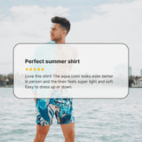 Peter Linen Shirt - Aqua