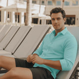 Oxford Cotton Shirt - Aqua