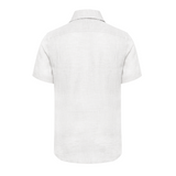 Boys White Italian Linen Shirt