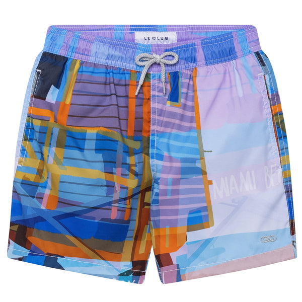 Miami Beach Tower 3 Boys - Le Club Original - Swim Shorts