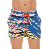 End of Summer Co-Ord Set #3 (Islands and Linear Swim Trunks Plus Maxwell Long Sleeve Navy Shirt