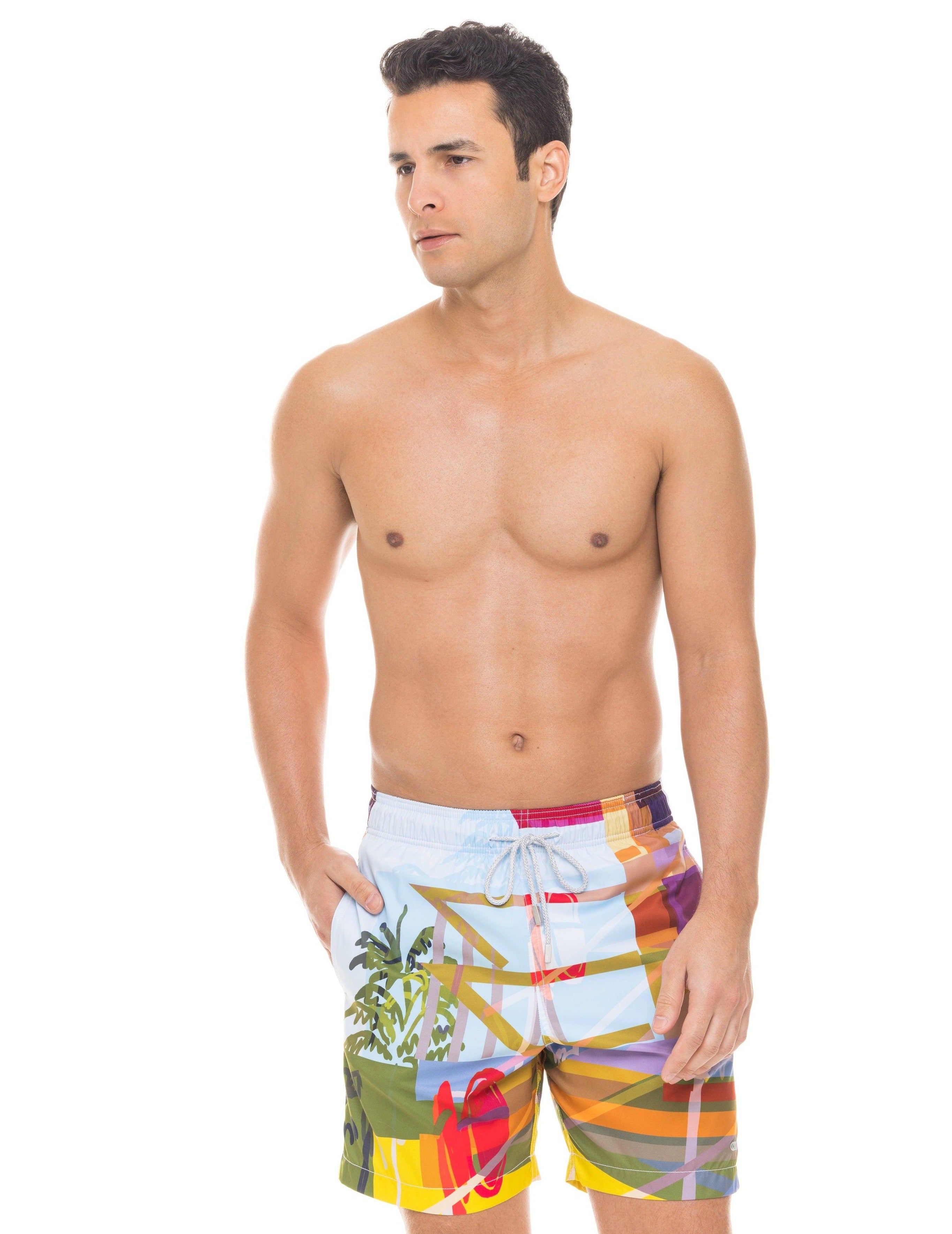 2023 Le Club Men's Swim Trunk Miami Beach Tower 8