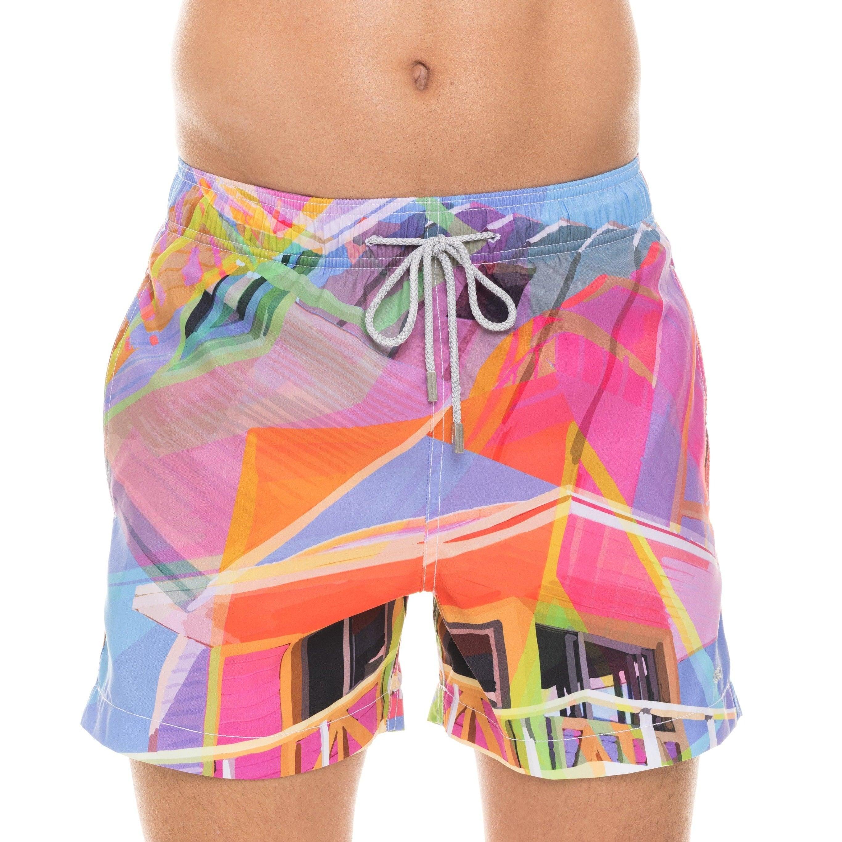End of Summer Co-Ord Set #1 (Cabana & Miami Tower 2 Swim Trunks Plus the Maxwell Cotton Long Sleeve Shirt)