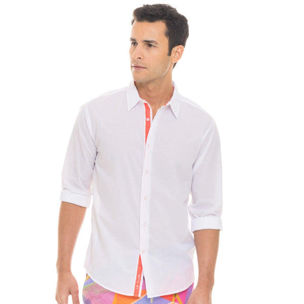 Peter Linen Shirt - White - Le Club Original