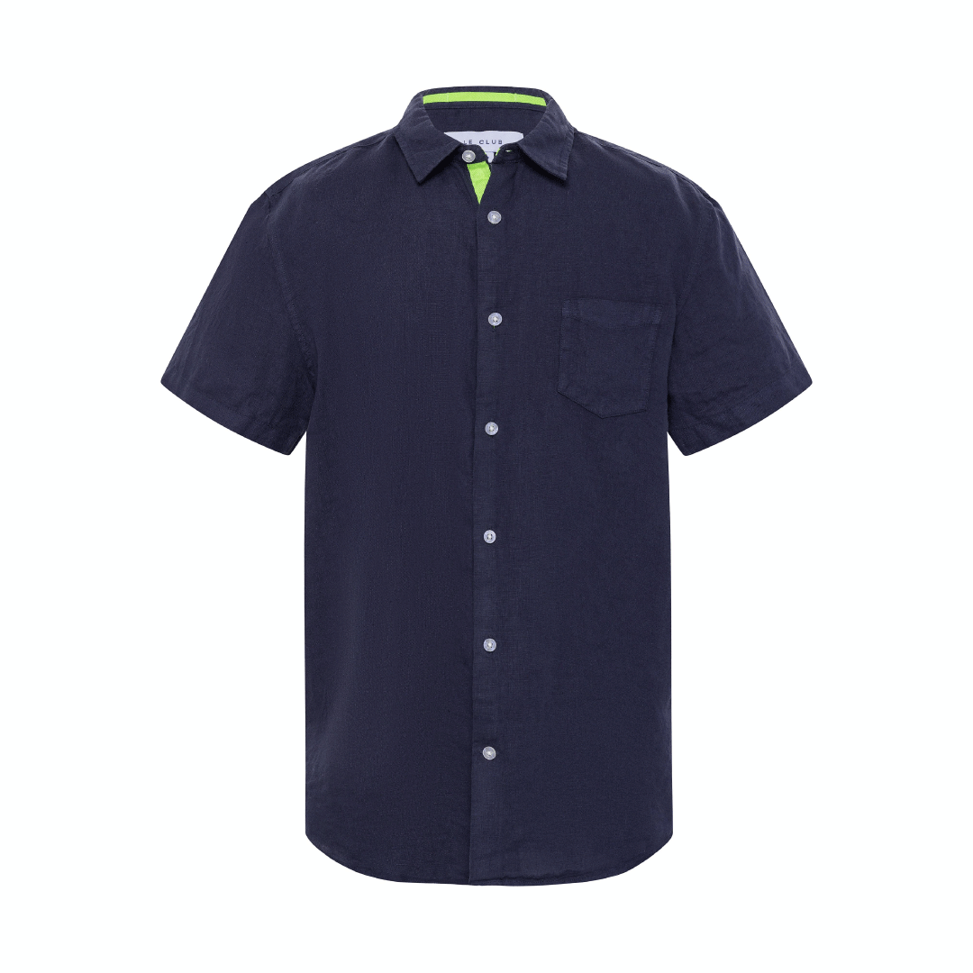 boys navy blue dress shirt Boys' Tailored Shirts