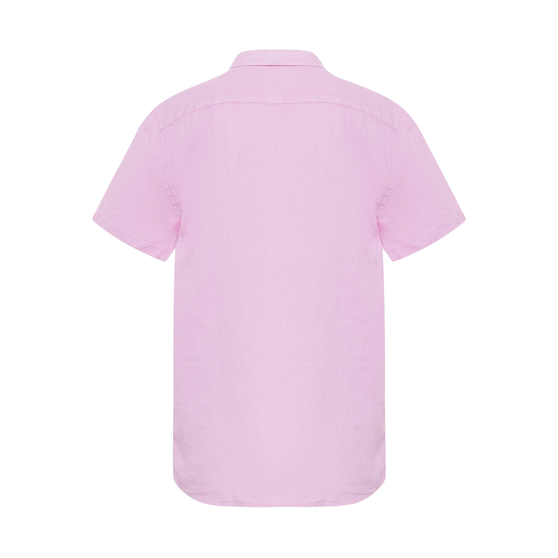 Camicia da bambino in lino Peter - rosa