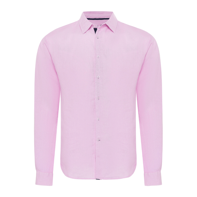 Camicia in lino Peter - rosa