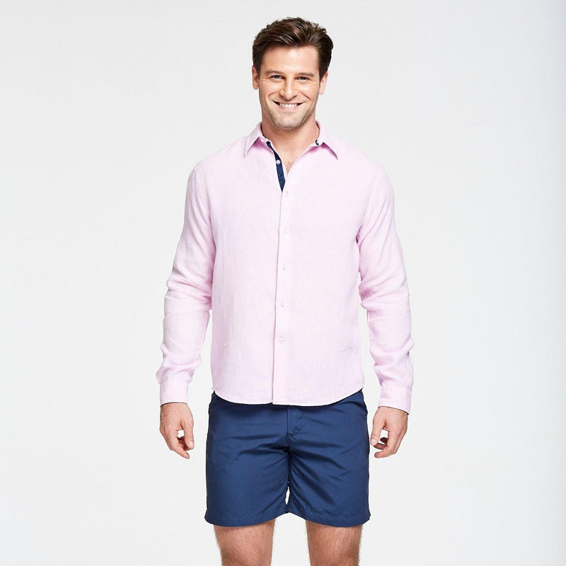 Peter Linen Shirt - Pink - Le Club Original